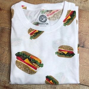 Men’s Resolution Clothing Hamburger T-Shirt XL
